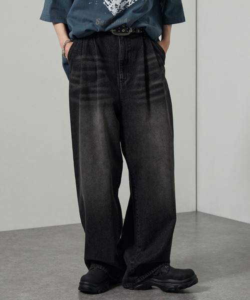 ジーンズ 「Alfred Alex」Vintage Wide Tapered Denim/ヴィンテージ