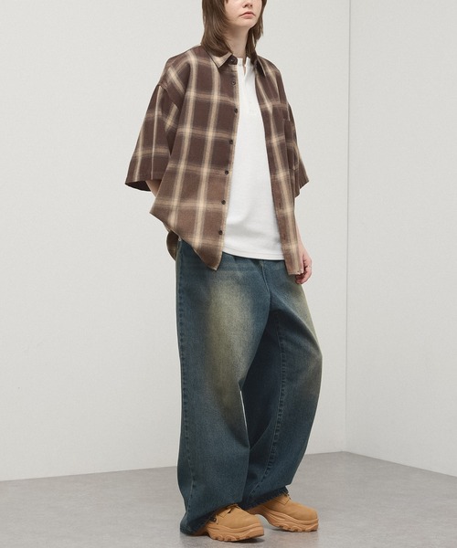 パンツ Classic American Wide Denim ワイドパンツ ジーンズ 「Alfred Alex」Vintage Wide Tapered Denim