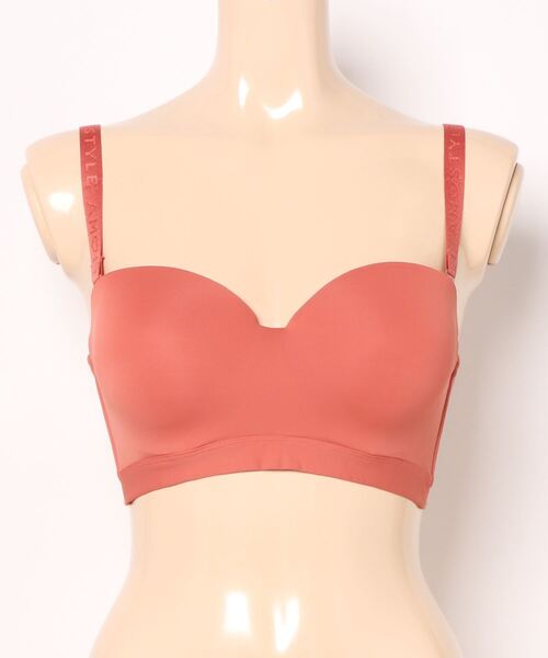 ブラジャー 「オフショルに合うズレにくくてストレスフリー！」ストラップレスハーフカップブラ(ストラップ取り外し可) シグネチャースムース「E，Fカッ | AMOSTYLE | 15