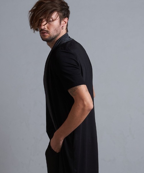 カーディガン 「NO ID.」Sleeveless Drape Gown / ノースリーブ ドレープ ガウン メンズ
