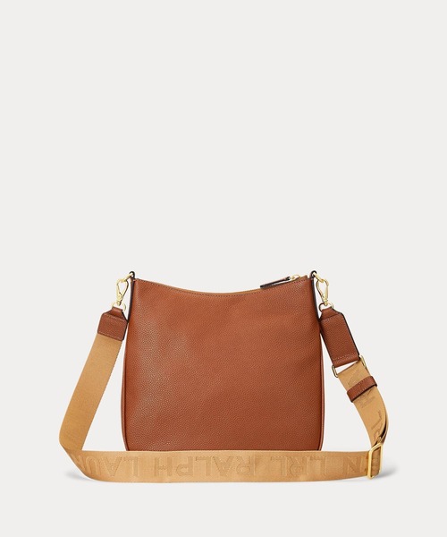 LAUREN RALPH ショルダーバッグ バッグ ペブルド レザー ラージ