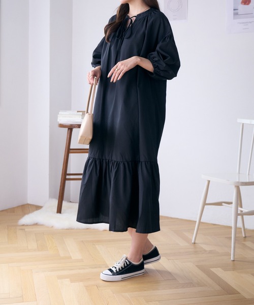 Ada. ワンピース 裾ティアードリラックスワンピース : ZOZOTOWN Yahoo