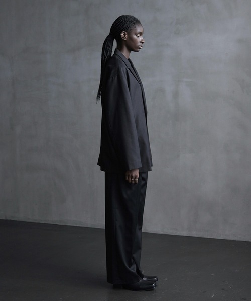 CALLNE ウールブレンドヘリンボーン セットアップ CALLNE】 Woolblend Herringbone Double Jacket / ウール