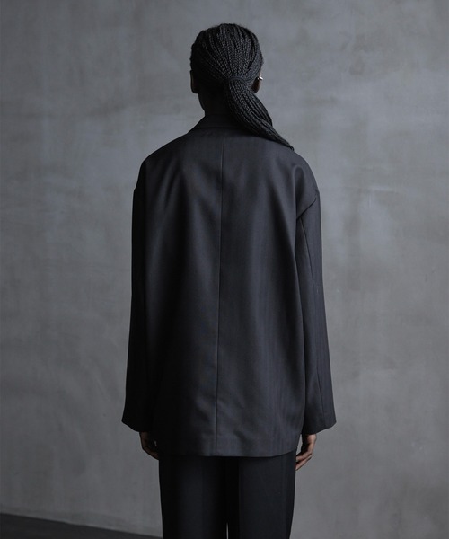 CALLNE ウールブレンドヘリンボーン セットアップ CALLNE】 Woolblend Herringbone Double Jacket / ウール