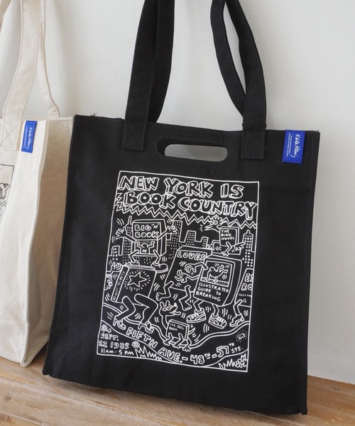 キースヘリング　バッグ Keith Haring トートバッグ 「 / キースへリング 」 2way ブック