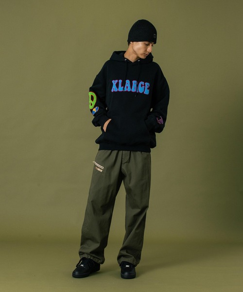 XLARGE パーカー FLOWER PULLOVER HOODED SWEAT メンズ