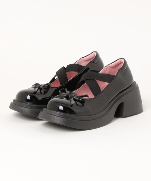 Loueme パンプス チャンキーヒールバレリーナシューズ : ZOZOTOWN