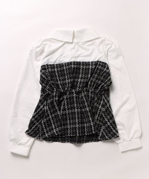 ADORE｜ファンシーツイードブラウス シャツ ブラウス ジャージー
