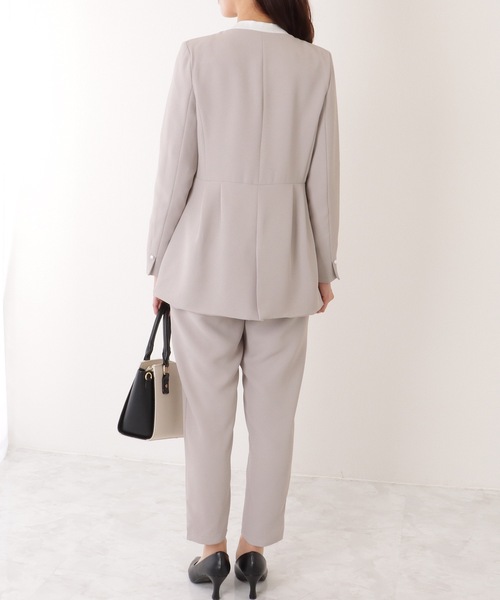 Lace Ladies セットアップ フロントホック ペプラム パンツ