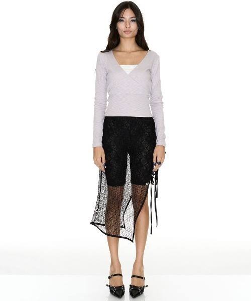 tシャツ 「SETSETSET」ARHA WRAP T-SHIRT レディース SETSETSET tシャツ 「SETSETSET」ARHA WRAP T-SHIRT レディース