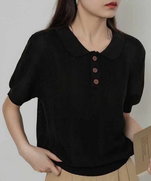 ttt_msw ポロシャツ  ニットポロ　ニット ティー ポロシャツ ジップニットポロ メンズ SIZE F TTT_MSW