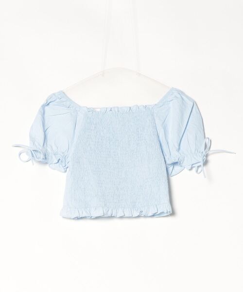Maison Cleo パフスリーブラップシャツ Maison Cleo パフスリーブラップシャツ