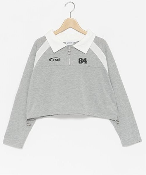 LOVETOXIC tシャツ 「LTXC」ハーフジップドロスト長袖Tシャツ キッズ