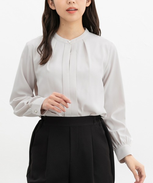ブラウス シャツ バンドカラーブラウス レディース CRAFT STANDARD BOUTIQUE ブラウス シャツ 「追加7」バンド