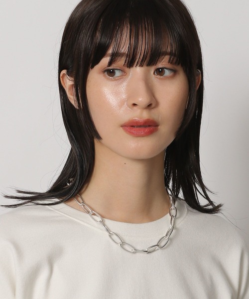 LAKOLE（ラコレ） ネックレス オーバルリングつなぎネックレス