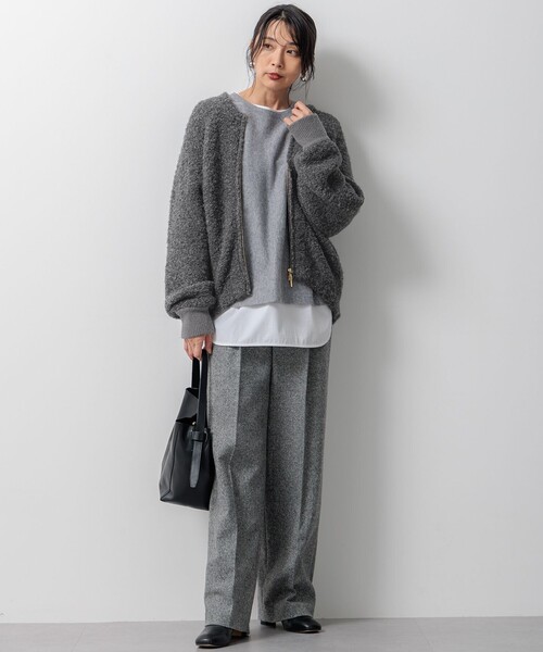 23区（ニジュウサンク） ワイドパンツ パンツ シルクネップ