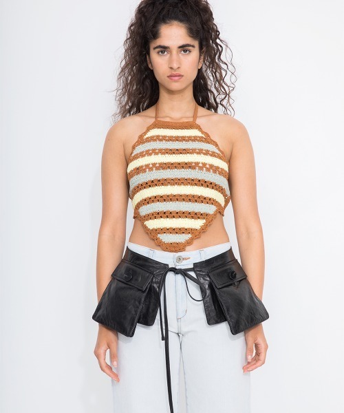 ニット セーター Crochet Beach Top レディース