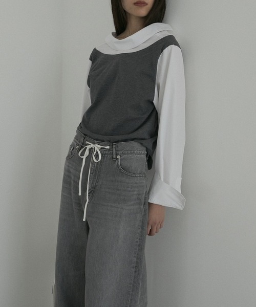 LE CIEL BLEU（ルシェルブルー） ブラウス シャツ バックオープン