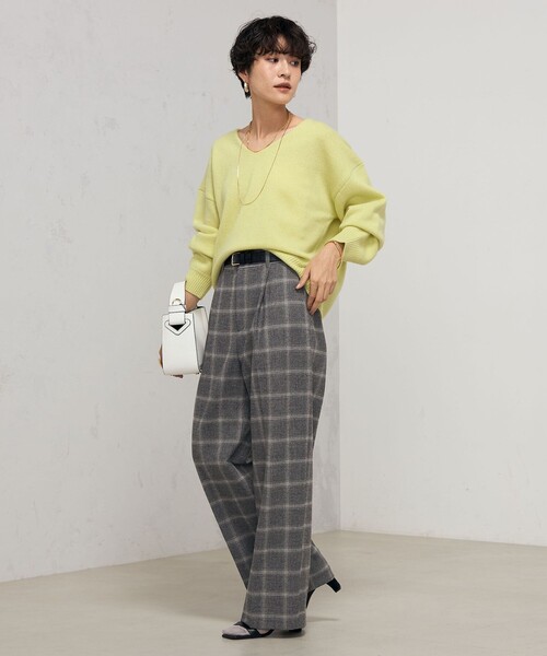 NOLLEY'S パンツ 「WEB限定」ウォッシャブル両面起毛チェック