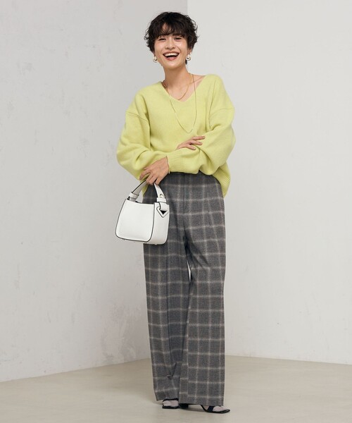 NOLLEY'S パンツ 「WEB限定」ウォッシャブル両面起毛チェック