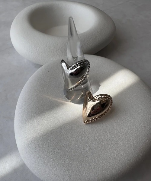 LOHME Heart Chain Ring Pierce ローム　リング LOHME 指輪 リング 「LOHME/ローム」Big Heart Chain Ring