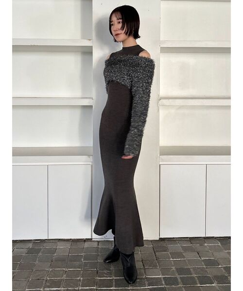レイヤードレースニットワンピース レイヤードレースニットワンピース / GRACE CONTINENTAL | GRACE