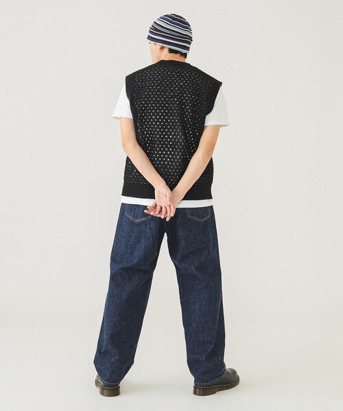 BEAMS セーター ニット メッシュ ベスト メンズ : ZOZOTOWN