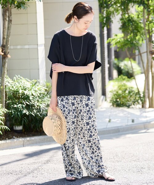 SLOBE IENA アソートフラワーパンツ SLOBE IENA パンツ アソートフラワーパンツ レディース