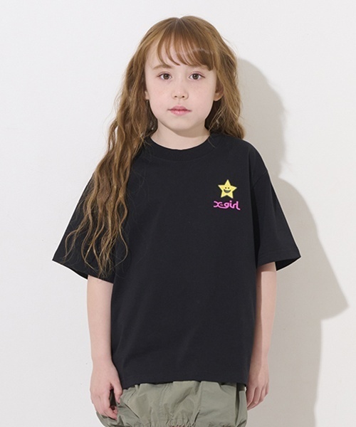 正規品新品☆N21 Kids☆ロゴ ハートTシャツ☆16Yサイズ X-girl Stages tシャツ ハートロゴバックプリント半袖Tシャツ