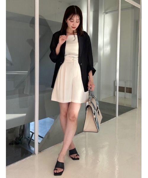 FRAY I.D パンツ ダブルサテンショートパンツ レディース
