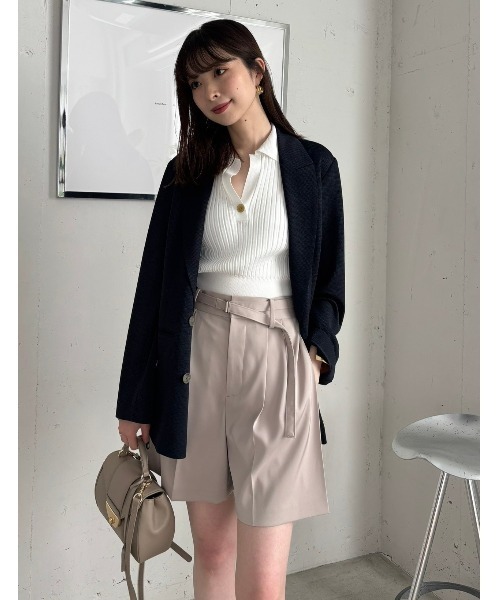 FRAY I.D パンツ ダブルサテンショートパンツ レディース