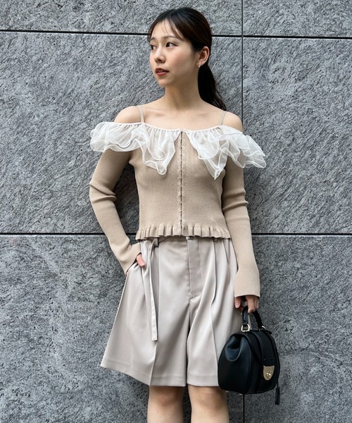 FRAY I.D パンツ ダブルサテンショートパンツ レディース