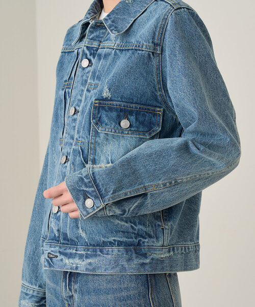 ベスト 20thヴィンテージライクデニムジャケット レディース