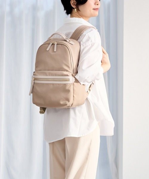ゆん　ace. ベージュ ビジネスリュック（レディース） ace. GENE LABEL ace.GENE エース ジーン ビジネスリュック