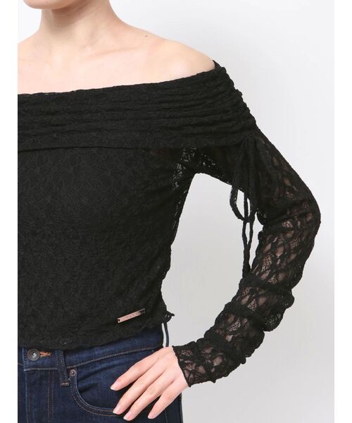EMODA（エモダ） tシャツ レースオフショルダートップ レディース