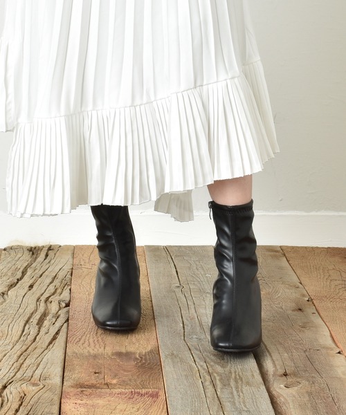 「SVEC」 ショートブーツ 37 アイボリー レディース_画像2