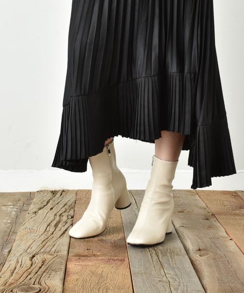 「SVEC」 ショートブーツ 37 アイボリー レディース_画像9