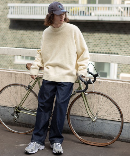 「BARK MANHATTAN」 長袖ニット M ブラック メンズ_画像7