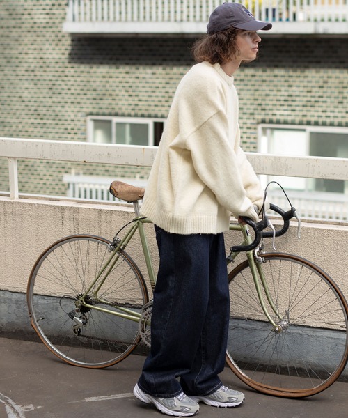 「BARK MANHATTAN」 長袖ニット M ブラック メンズ_画像8