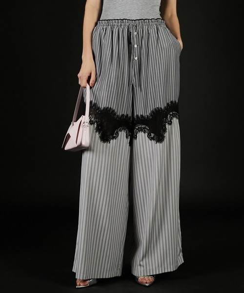 Smyeon Stripe pajamas pants ストライプパジャマパンツ ànuke online store（アンヌーク） / Stripe Pajamas