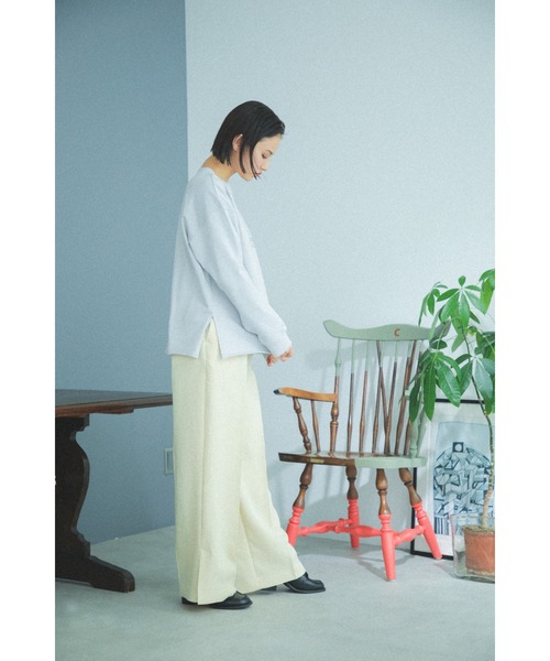 「mici」 スウェットカットソー ONE SIZE グリーン レディース_画像2
