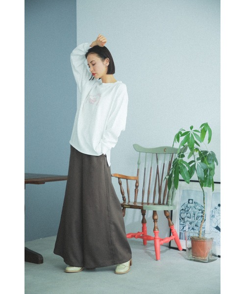 「mici」 スウェットカットソー ONE SIZE グリーン レディース_画像9