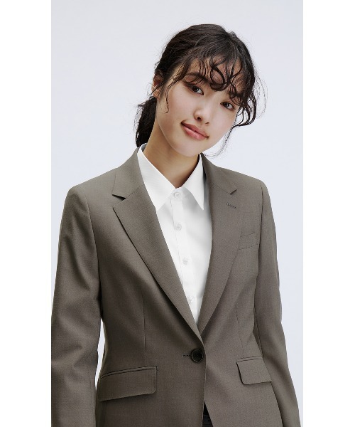 AOYAMA スーツ 「美シルエットを追求ジャケット」自宅で洗える！着やせ