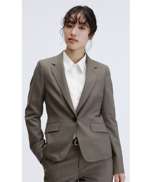 AOYAMA スーツ 「美シルエットを追求ジャケット」自宅で洗える！着やせ