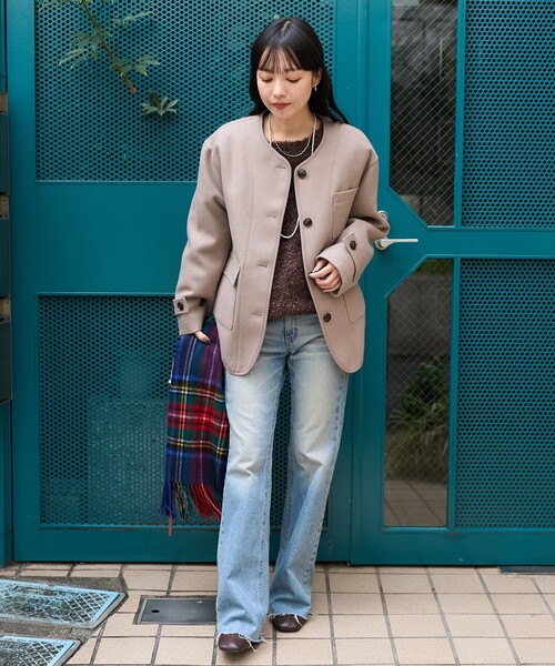 FREAK'S STORE（フリークスストア） ノーカラージャケット フリ- オフ