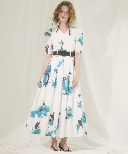 AND COUTURE ワンピース アートフラワーワンピース : ZOZOTOWN