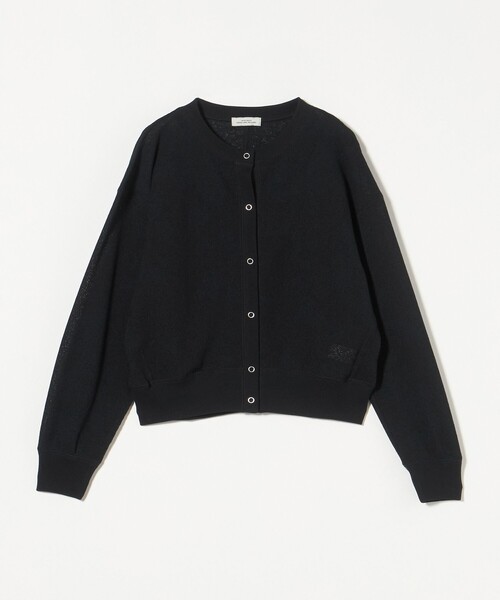 【美品】BLACK LABEL グレー カーディガン　Lサイズ⭐️ green label relaxing カーディガン シアー サーマル レディース