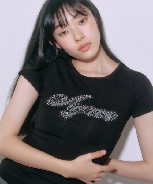 【限定品】Rhinestone T-Shirt 3525193-3525193-IMGSET