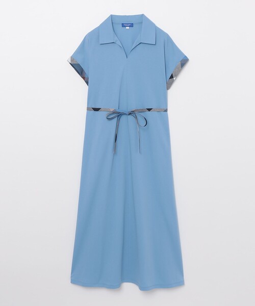 BLUE LABEL ワンピ BLUE LABEL CRESTBRIDGE ワンピース コンパクトポンチカラー