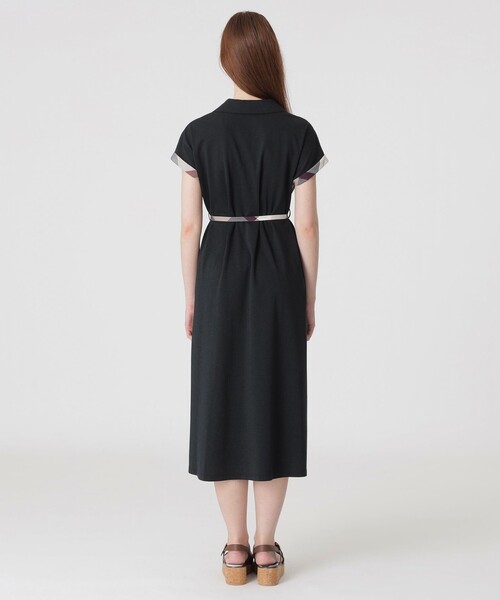 BLUE LABEL CRESTBRIDGE ワンピース コンパクトポンチカラー